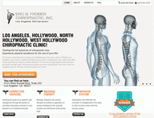 Tablet Screenshot of chirohollywood.com